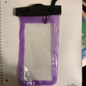 Purple lining waterproof phone bag
